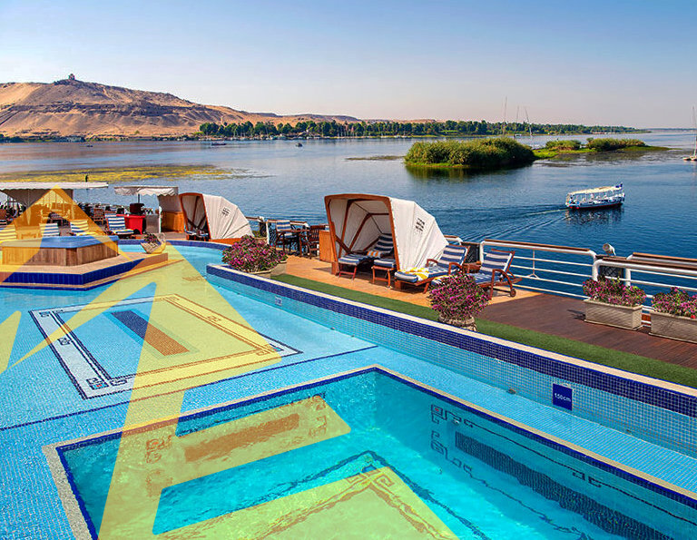 sonseta luxury nile cruise with pool and club